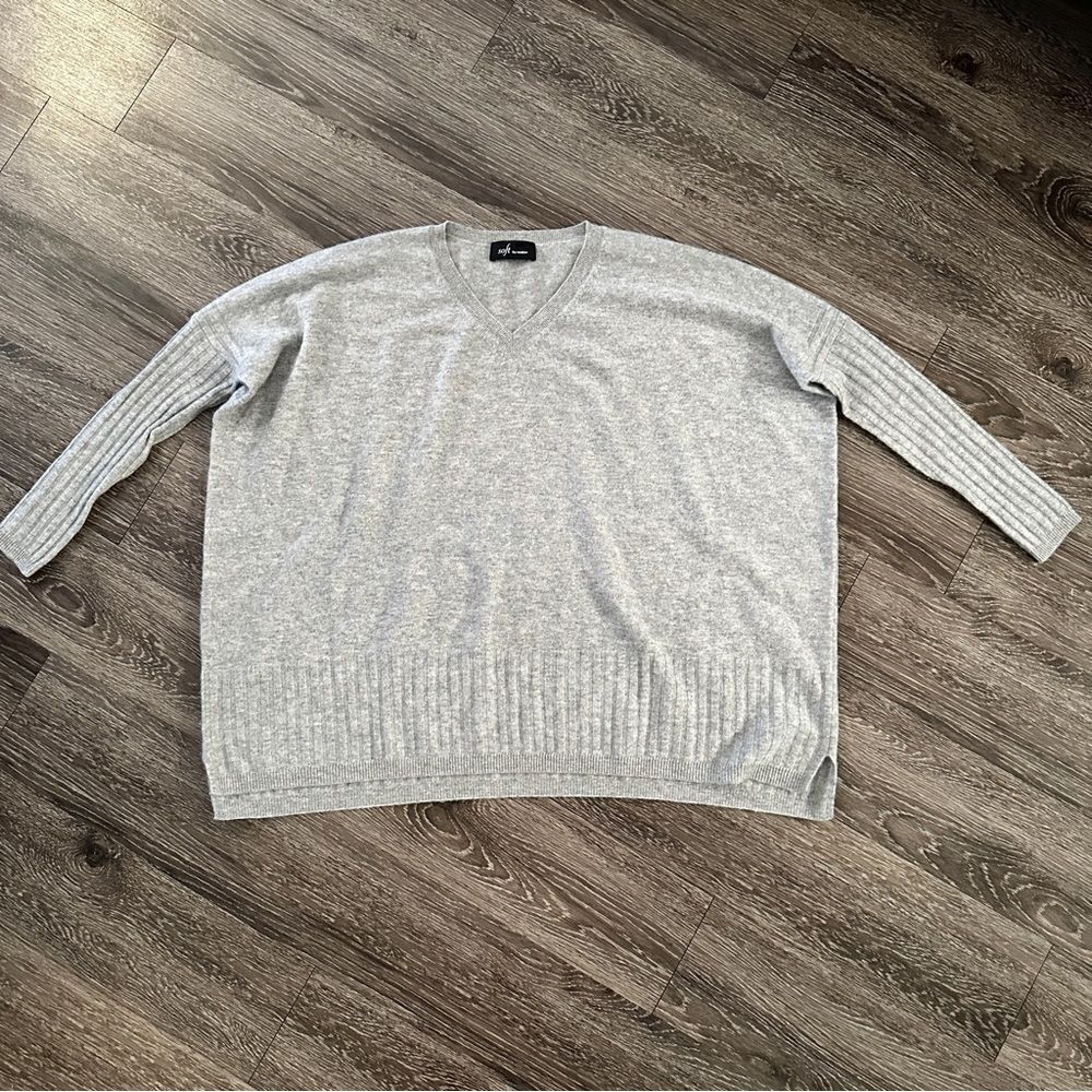 Soft by Naadam 100% Cashmere V-Neck Boyfriend Pullover